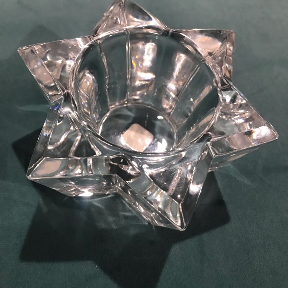 Party lite crystal six point star Tea-light Candle Holder 5Wx 2H - Picture 15 of 16
